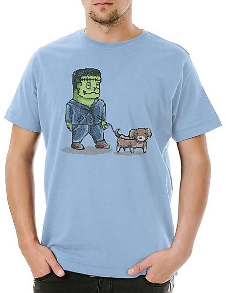 Urban Backwoods Print-Shirt Urban Backwoods Franken Dog Herren T-Shirt Hell günstig online kaufen