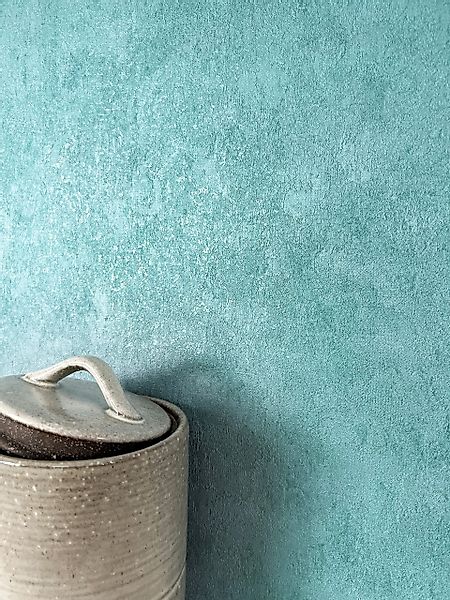 Newroom Vliestapete, Türkis Tapete Modern Unifarbe günstig online kaufen