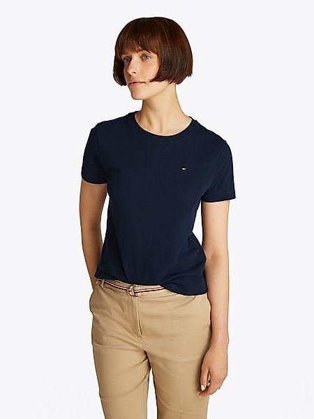 Tommy Hilfiger Rundhalsshirt SLUB REG C-NK SS mit Flammgarn-Struktur, mit L günstig online kaufen