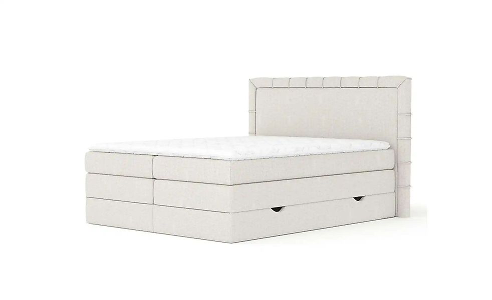 Boxspringbett mit Stauraum   ¦ beige ¦ Maße (cm): B: 207 H: 123 Betten > Ko günstig online kaufen