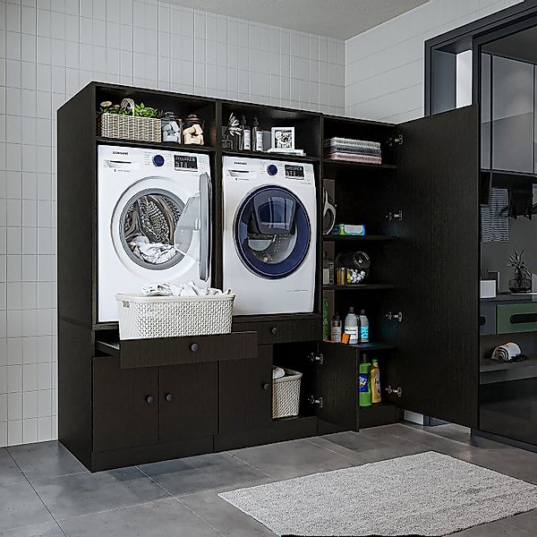 Roomart Waschmaschinenumbauschrank (Waschmaschinenschrank Trocknerschrank m günstig online kaufen