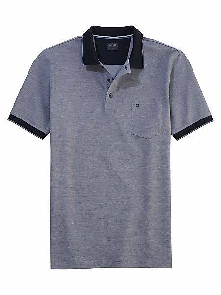 OLYMP Poloshirt Casual Two-Tone Piqué, Seitenschlitzen im Saum günstig online kaufen