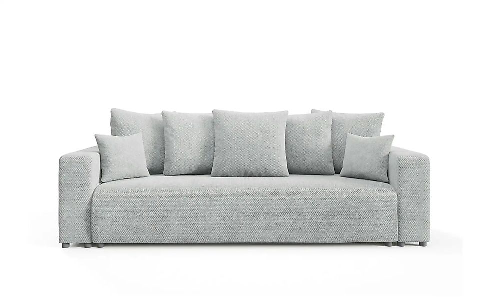 Schlafsofa EVORA Türkis   ¦ grau ¦ Maße (cm): B: 247 H: 88 Polstermöbel > S günstig online kaufen