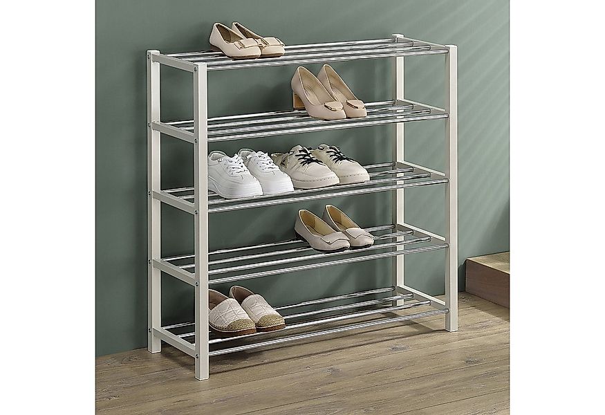 IDIMEX Schuhregal DUBLIN, Schuhständer mit 5 Ablagen, 80cm breit Schuhaufbe günstig online kaufen