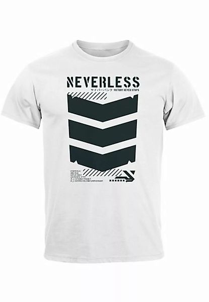 Neverless Print-Shirt Herren T-Shirt Techwear Trend Motive Japanese Streets günstig online kaufen