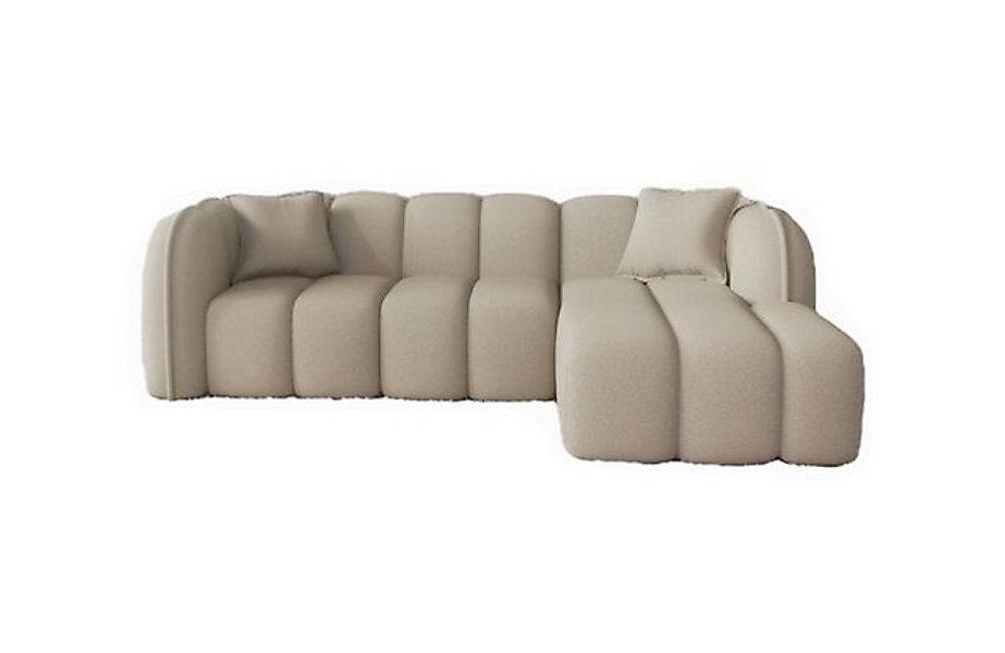 Sofa Dreams Polsterecke Miramar L Form kurz 4-Sitzer, 3 verschiedene Stoffb günstig online kaufen