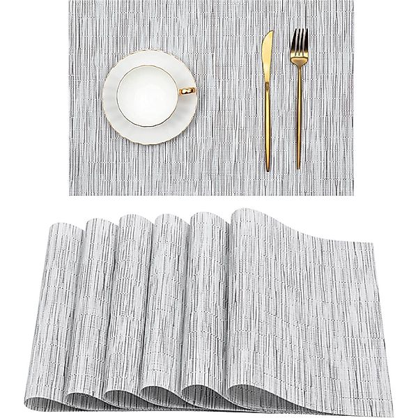 STILVORA Platzset 6er Essmatte Tischsets gewebtes günstig online kaufen