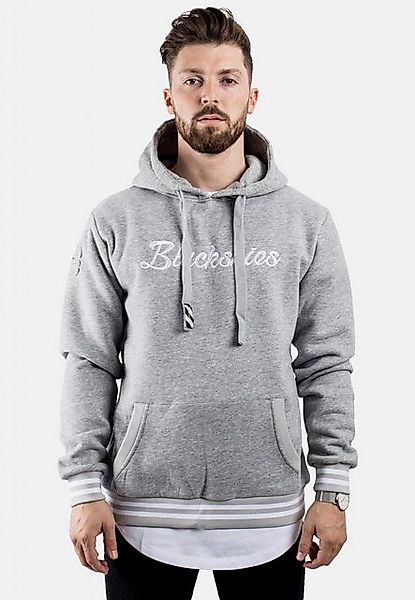 Blackskies Kapuzenpullover BS Script Hoodie Grau-Weiß Medium günstig online kaufen