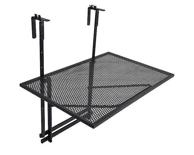 COSTWAY Balkonhängetisch klappbar, Klappbar Metall, 5-stufig höhenverstellb günstig online kaufen