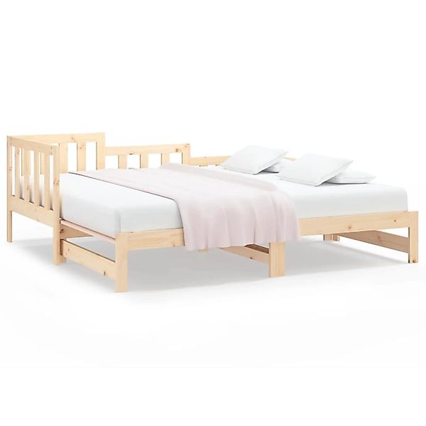vidaXL Tagesbett Ausziehbar 2x(80x200) cm Massivholz Kiefer1280248 günstig online kaufen