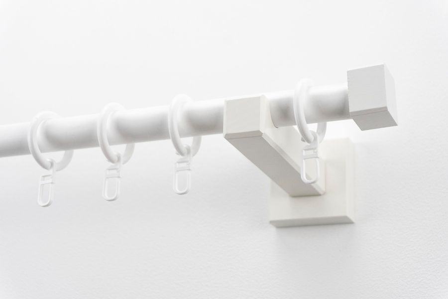 GARESA Gardinenstange "CUBUS" Ø 20 mm 1 läufig-läufig Wunschmaßlänge Vorhan günstig online kaufen