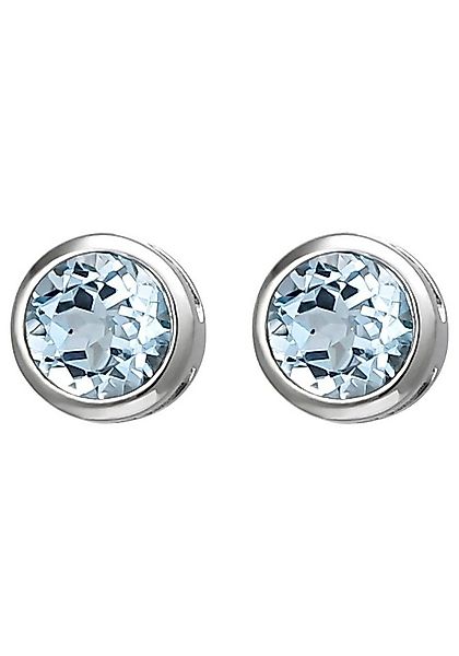 JOBO Paar Ohrstecker, 925 Silber mit Blautopas günstig online kaufen