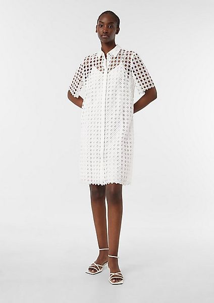 comma Minikleid Kleid Kurzes Kleid aus Spitze mit blickdichtem Futter günstig online kaufen