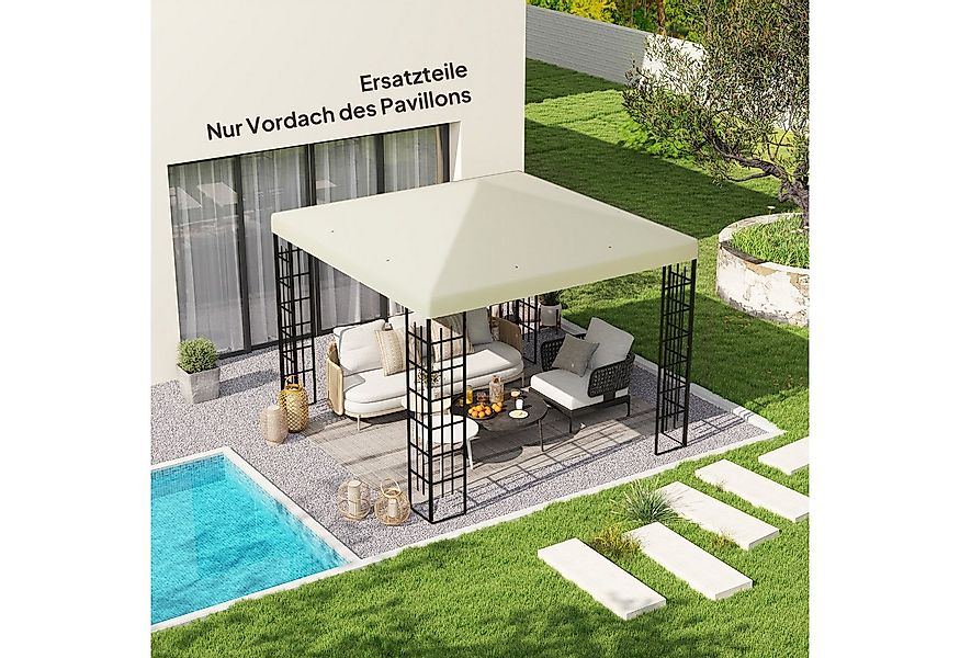 Outsunny Pavillon-Ersatzdach für Pavillon 3 x 3 m, wasserdicht, 370 g/m², 2 günstig online kaufen
