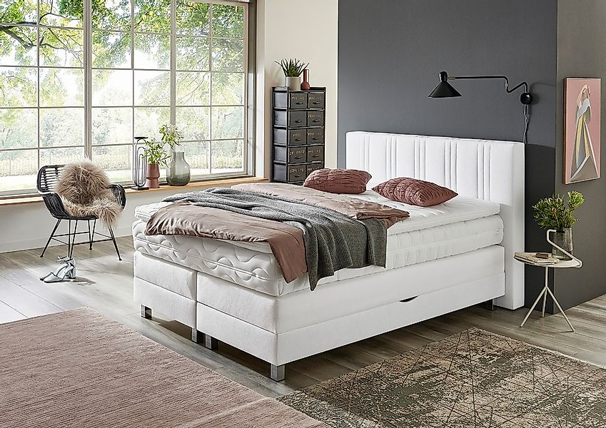 Westfalia Schlafkomfort Boxspringbett wahlweise mit Bettkasten und Topper günstig online kaufen