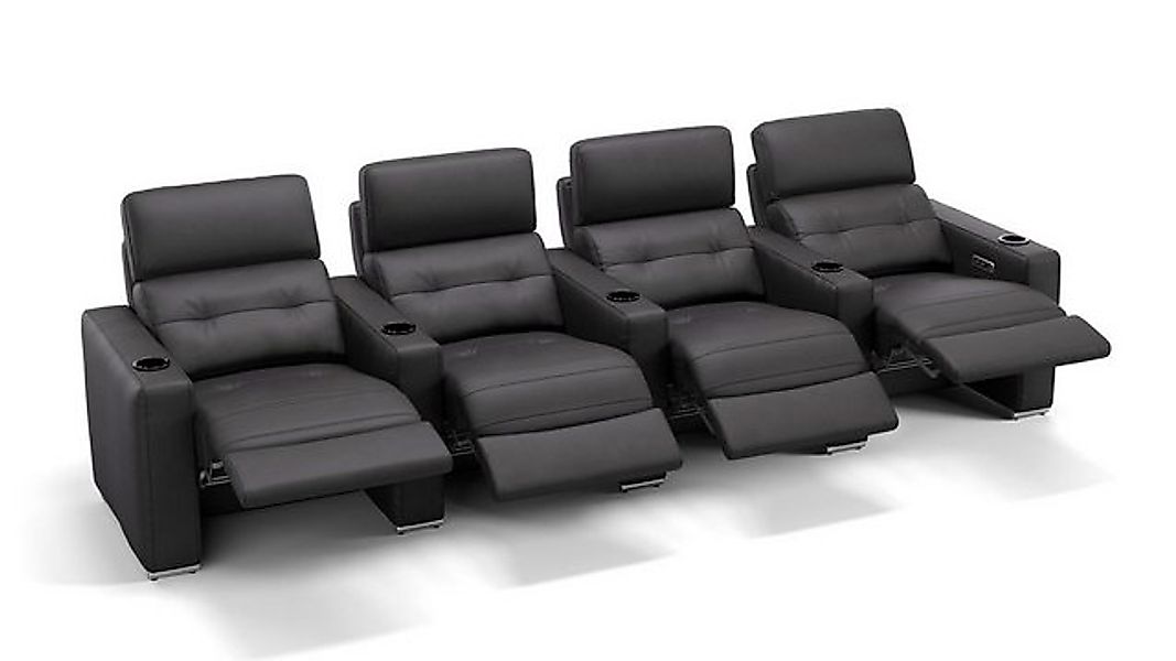 Sofanella 4-Sitzer Leder BARI, Heimkinosofa, Kinocouch, Funktionssofa, Kino günstig online kaufen