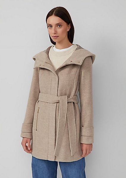 s.Oliver Funktionsmantel Outdoor-Mantel Wollmix-Mantel im Slim Fit mit Gürt günstig online kaufen