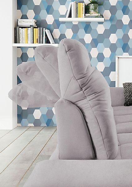 set one by Musterring Ecksofa »SO4100 V«, mit verstellbaren Kopfteilen, wah günstig online kaufen