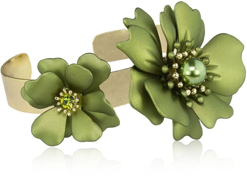 LUISIA® Armreif Armspange "Nelia" mit Blumen günstig online kaufen