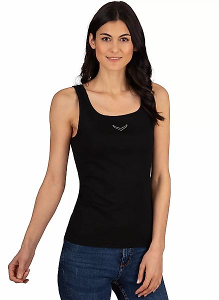 Trigema Tanktop "TRIGEMA Trägershirt mit Kristallsteinen", (1 tlg.) günstig online kaufen