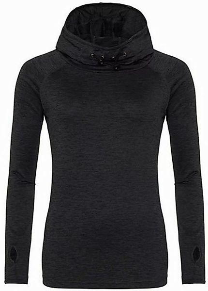 Just Cool Langarmshirt Damen Girlie Cool Cowl Neck Top günstig online kaufen