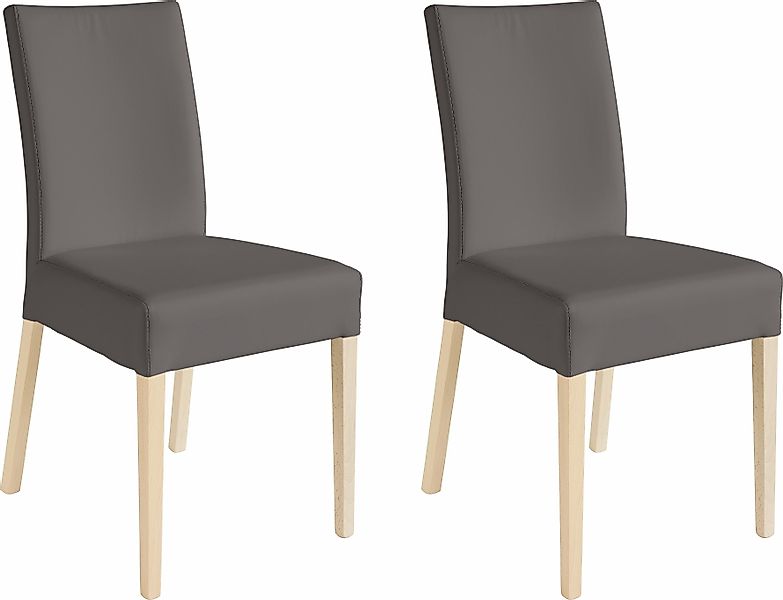 Home affaire 4-Fußstuhl "Umag", (Set), 2 St., Kunstleder, Sitz und Rücken g günstig online kaufen