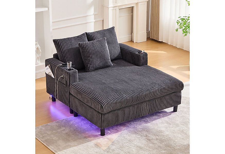 STILVORA Relaxsessel Liegestuhl Loungesessel mit Getränkehaltern,Sessel mit günstig online kaufen