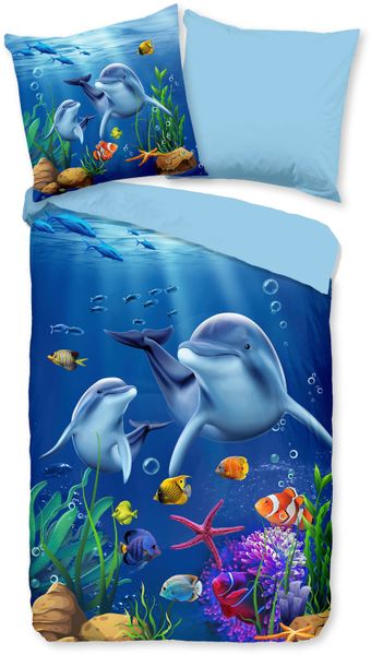 PURE luxury collection Kinderbettwäsche "Mare" 2 Stk. tlg. Mikrofaser, 135x günstig online kaufen