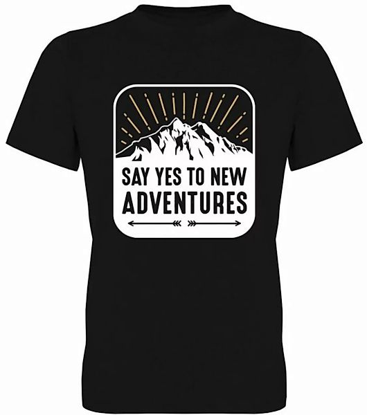G-graphics T-Shirt Say yes to new Adventures Herren T-Shirt, mit Frontprint günstig online kaufen