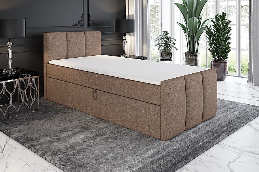 A&J MöbelLand GmbH Boxspringbett Einzelbett MOREN günstig online kaufen