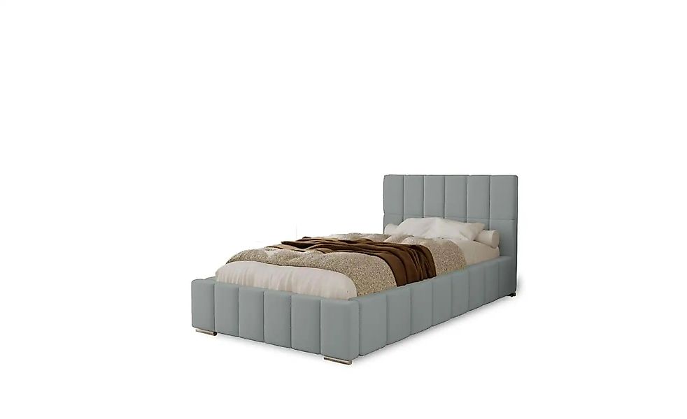 Polsterbett mit Stauraum  Ayr ¦ silber ¦ Maße (cm): B: 115 H: 100 Betten > günstig online kaufen