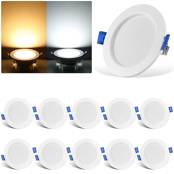 WILGOON LED Einbaustrahler 20x LED Einbaustrahler, günstig online kaufen