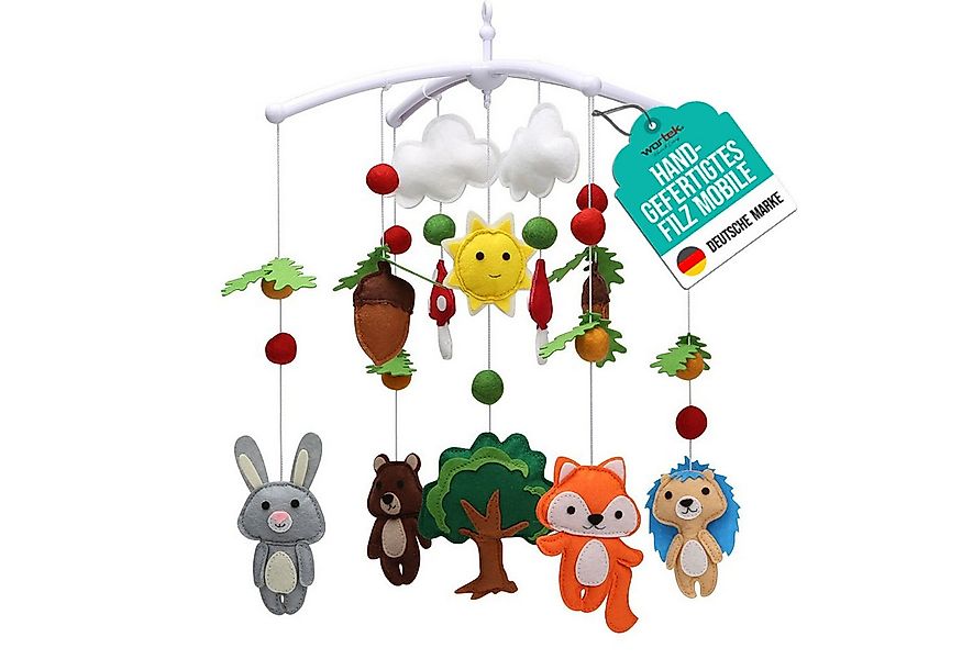 wortek Babymöbel-Set Baby Mobile Windspiel zum Aufhängen Waldtiere, (Set, 1 günstig online kaufen