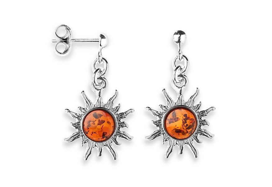 OSTSEE-SCHMUCK Paar Ohrhänger Ostsee-Schmuck Ohrhänger Sonne 14 mm Ohrhänge günstig online kaufen