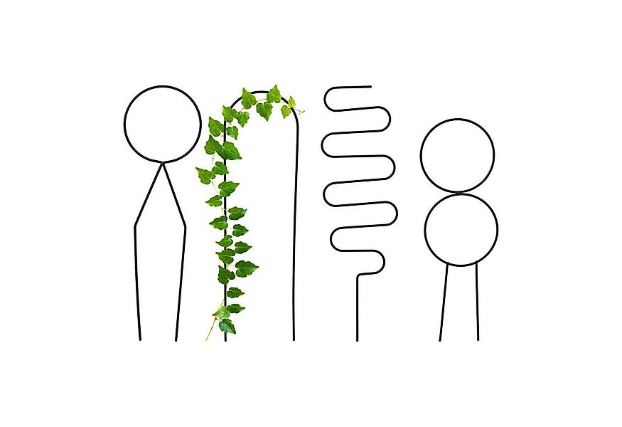 relaxdays Rankhilfe Set geometrische Forme, 4 St., 4er Pack günstig online kaufen