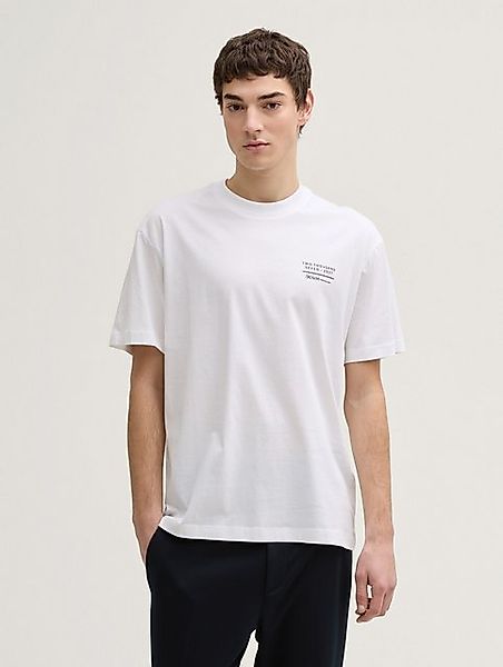 TOM TAILOR Denim T-Shirt Relaxed Fit T-Shirt mit Rücken-Print günstig online kaufen