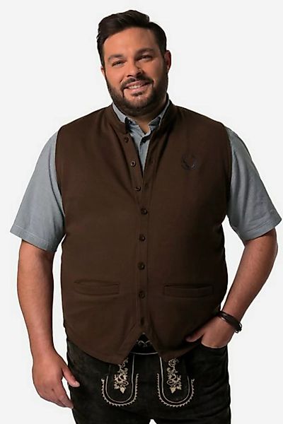 Men Plus Steppweste Men+ Trachten-Weste Sweat Stehkragen bis 8 XL günstig online kaufen