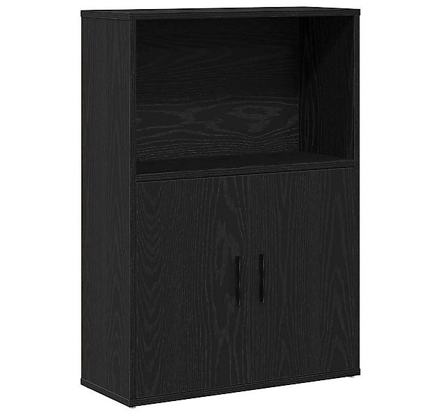 vidaXL Bücherregal Bücherregal Schwarz Eichen-Optik 60x24x85 cm Holzwerksto günstig online kaufen