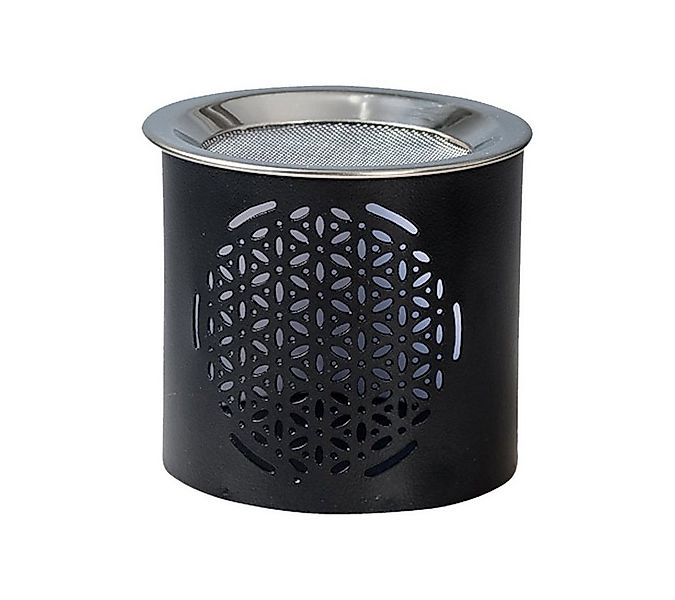 NKlaus Räucherschale Räucherstövchen Eisen Baum-Muster Schwarz H 6cm Te, Rä günstig online kaufen