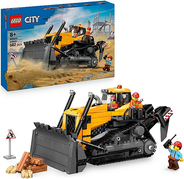 LEGO® Gelber Bulldozer (60466), LEGO City Konstruktionsspielsteine, (682 St günstig online kaufen