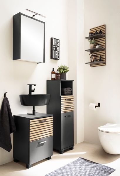 welltime Wandregal "Katta, Breite 30 cm" Drei Ablageböden, Rückwand in Akus günstig online kaufen