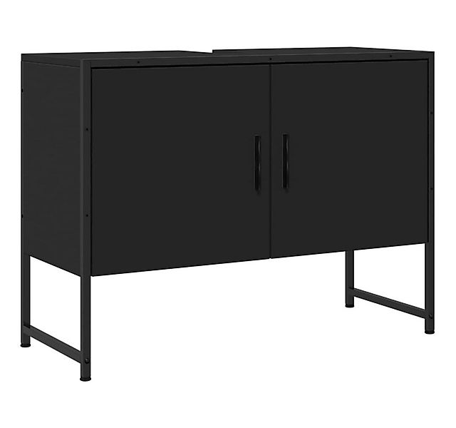 vidaXL Waschbeckenunterschrank Waschbeckenschrank Schwarz 80x33x60 cm Holzw günstig online kaufen