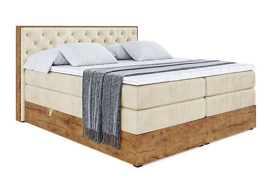 ALTDECOR Boxspringbett LOLLI3 KING (Multipocket-Matratze H4, H3 Matratze Bo günstig online kaufen