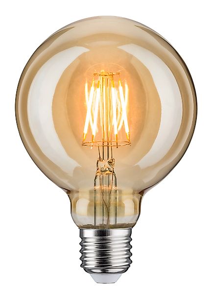 Paulmann "1879 Filament 230V LED Globe G95 E27 400lm 6,5W 1700K Gold" günstig online kaufen