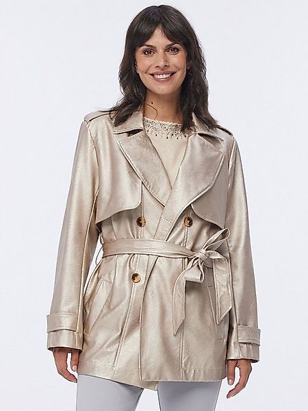 MONACO blue Trenchcoat Mantel figurumspielend mit Bindegürtel günstig online kaufen