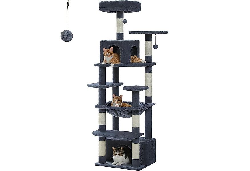 Purpurra Kratzbaum Katzenturm mit Hängematte und Katzenhöhle, 4 Höhen günstig online kaufen