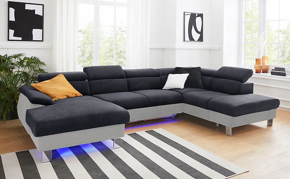 COTTA Polstergarnitur "Komaris U-Form, B: 320 bzw. 100 cm (Set: Wohnlandsch günstig online kaufen