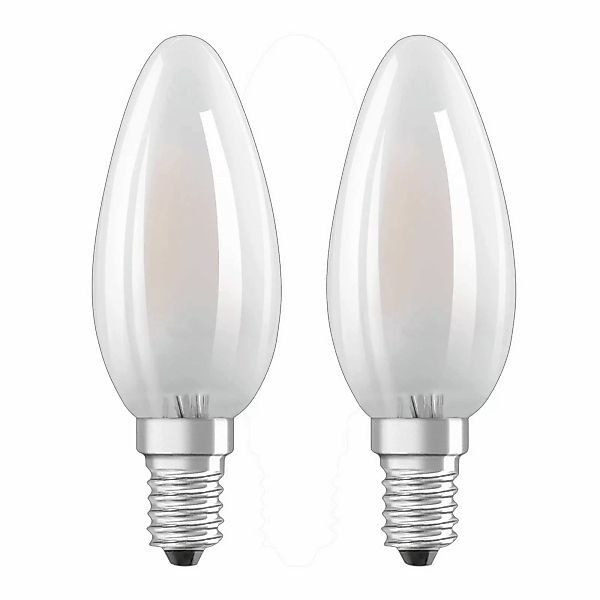 Osram LED-Leuchtmittel E14 Kerzenform 4 W 470 lm 2er Set 10 x 3,5 cm (H x Ø günstig online kaufen