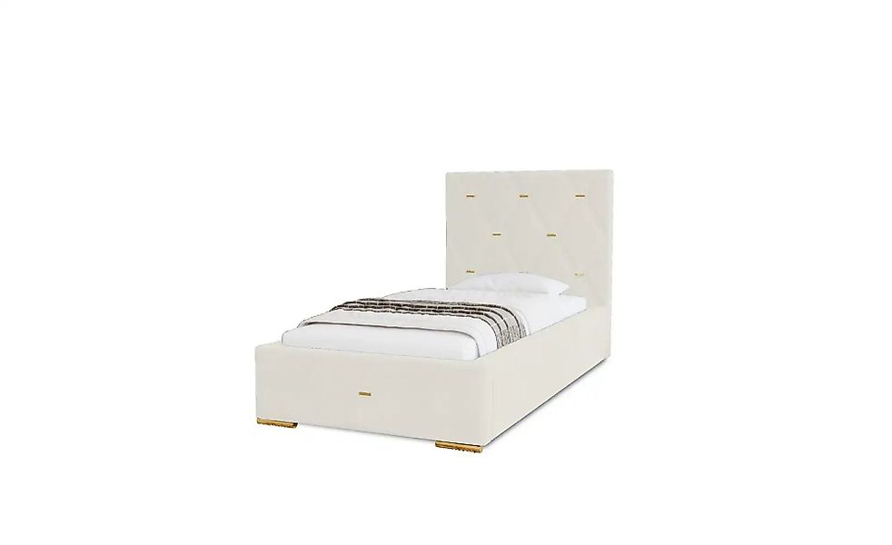 Polsterbett mit Stauraum  Gwithian ¦ weiß ¦ Maße (cm): B: 105 H: 100 Betten günstig online kaufen