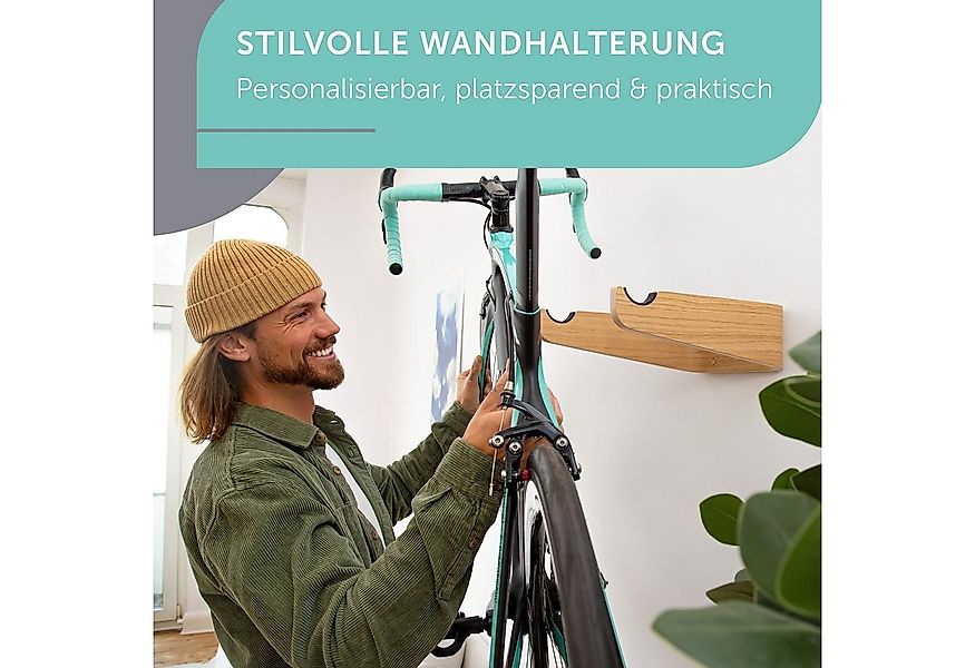 madeco Fahrradwandhalterung FlyBike Fahrrad Wandhalterung Holz - Design Fah günstig online kaufen